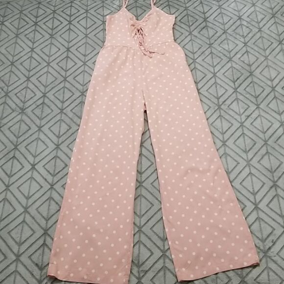 Wild Fable Pink Polka Dot Jumpsuit - Picture 1 of 8